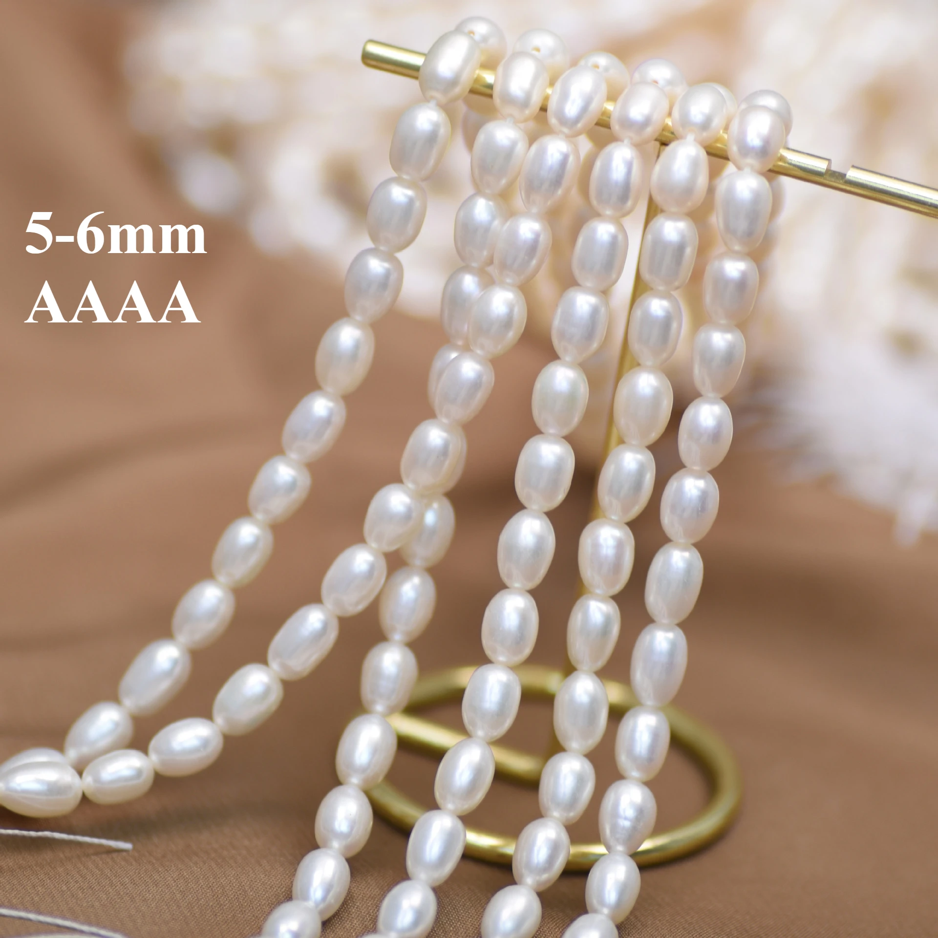 4A 5‑6mm Naturalne białe perły – Jewelry Making The Well recenzja i cena