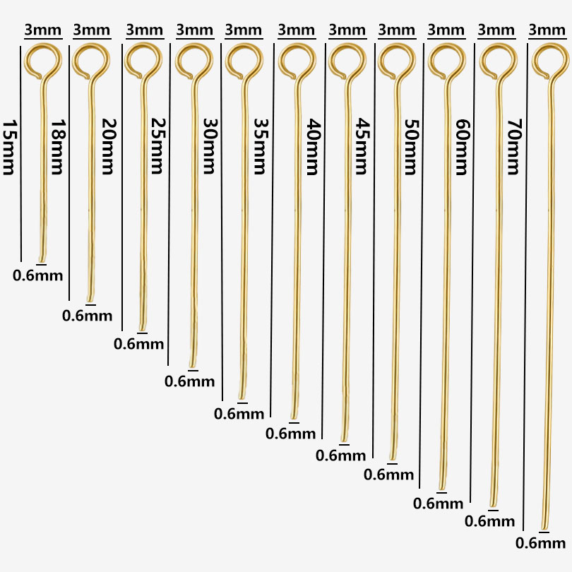 50 szt./zestaw Otwarte szpilki – Jewelry Making Eye Pins recenzja i cena