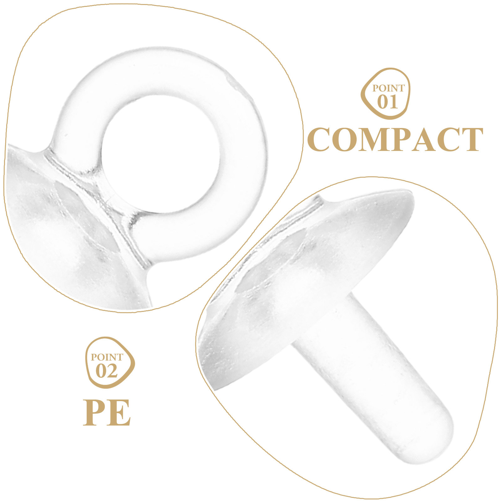 100 sztuk przezroczystych żywi – Jewelry Making Eye Pins recenzja i cena