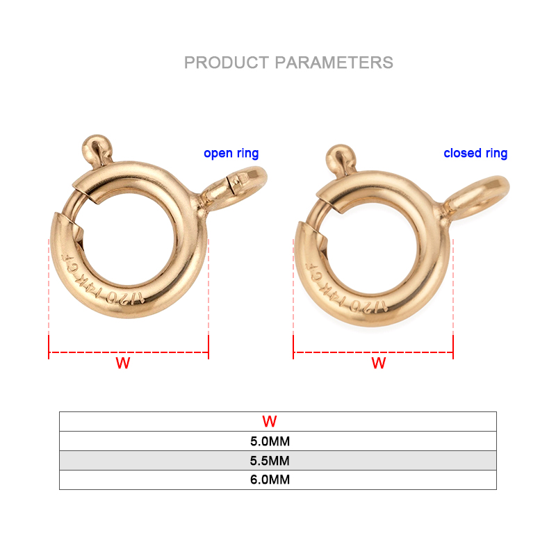 Złote zapięcia sprężynowe 14K  – Jewelry Making Kit For Beginners recenzja i cena